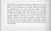 Dorothy Ellen Jean Binning